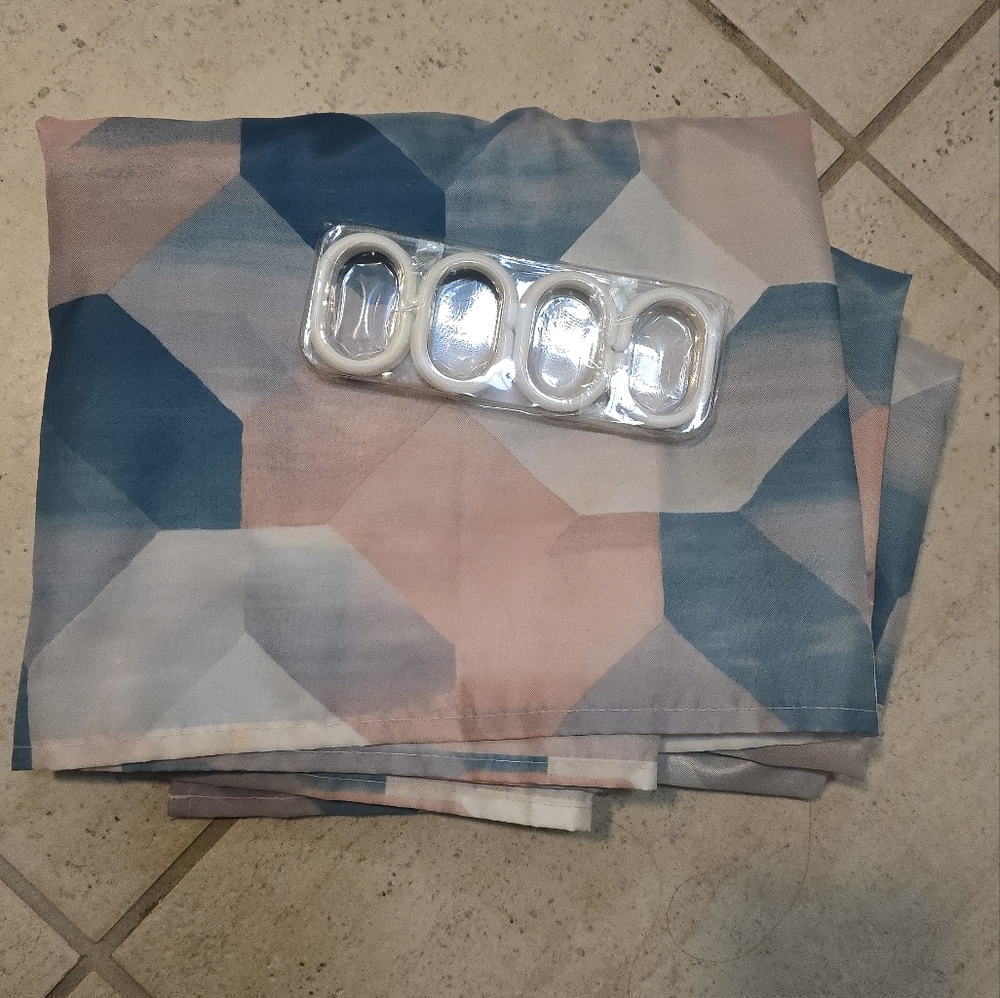 Shower curtain & hooks